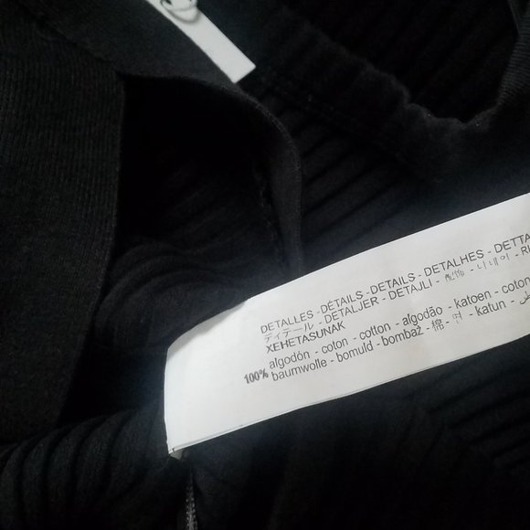 NWT CUT OUT BLACK KNIT OPEN BACK BODYSUIT - Picture 10 of 10